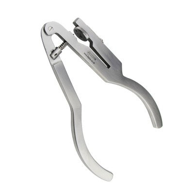 Ivory rubber dam punch pliers